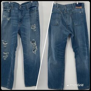 Levi”s 514 Straight Leg Distressed Amazing Medium-Light Wash Size 40x32